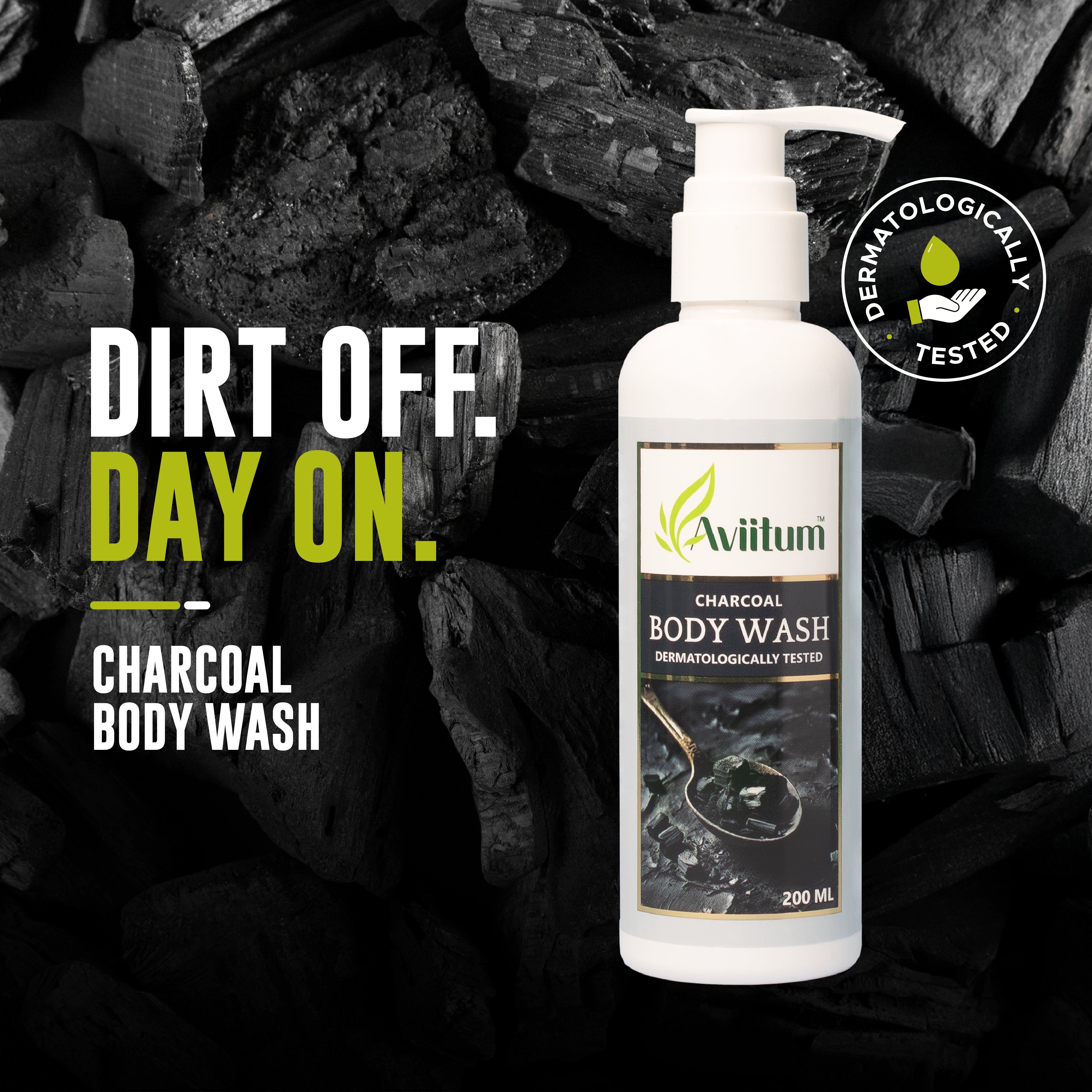 Charcoal Body Wash 200ml