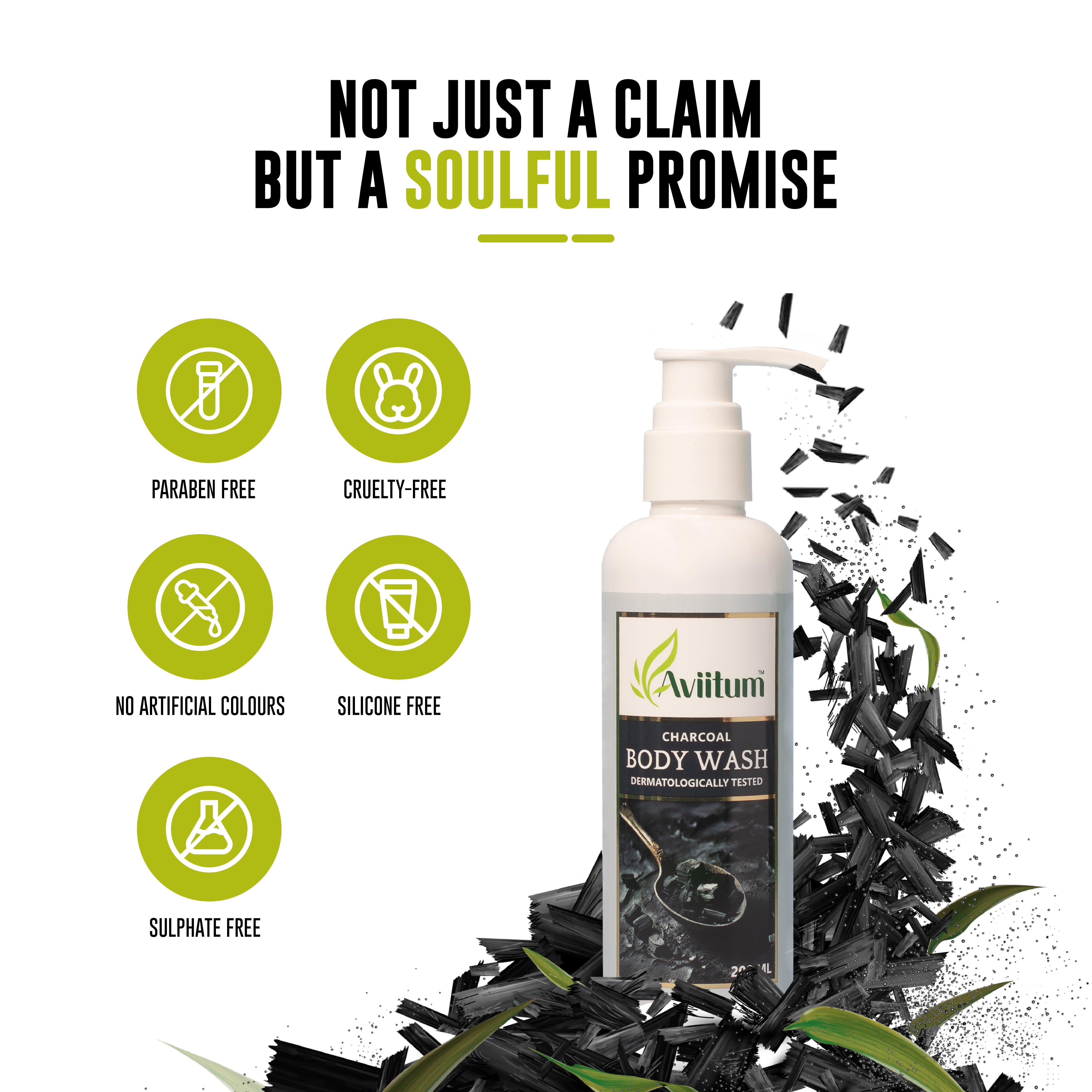 Charcoal Body Wash 200ml