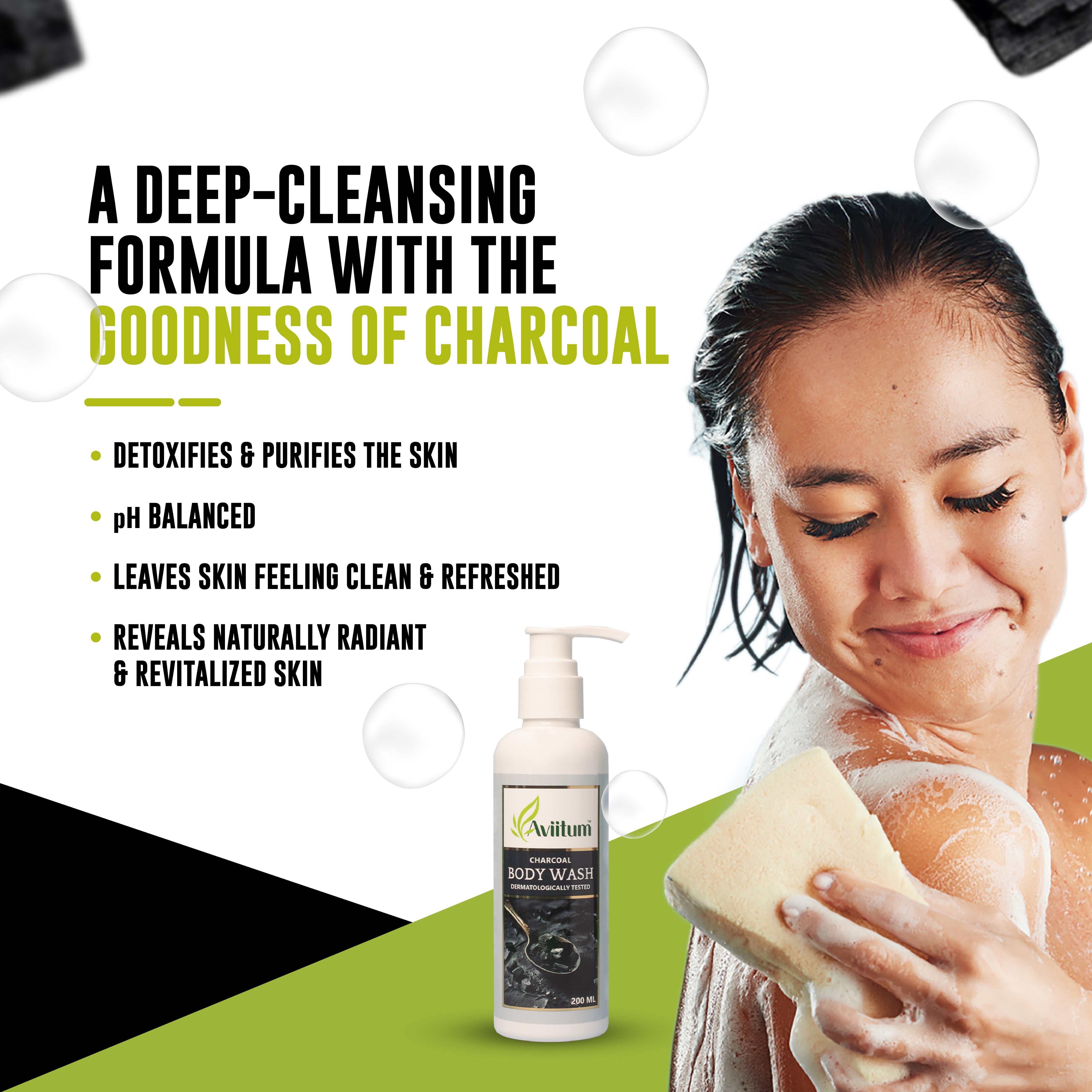Charcoal Body Wash 200ml