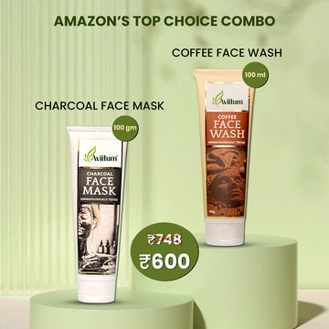 Charcoal Detox Face Mask & Coffee Face Wash Combo