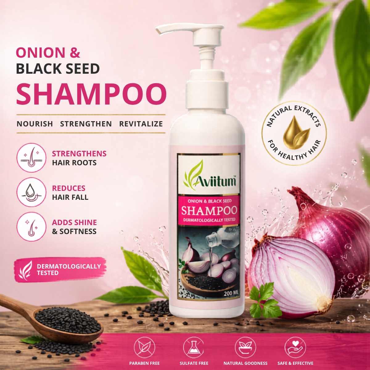 Onion & Black Seed Shampoo 200ml