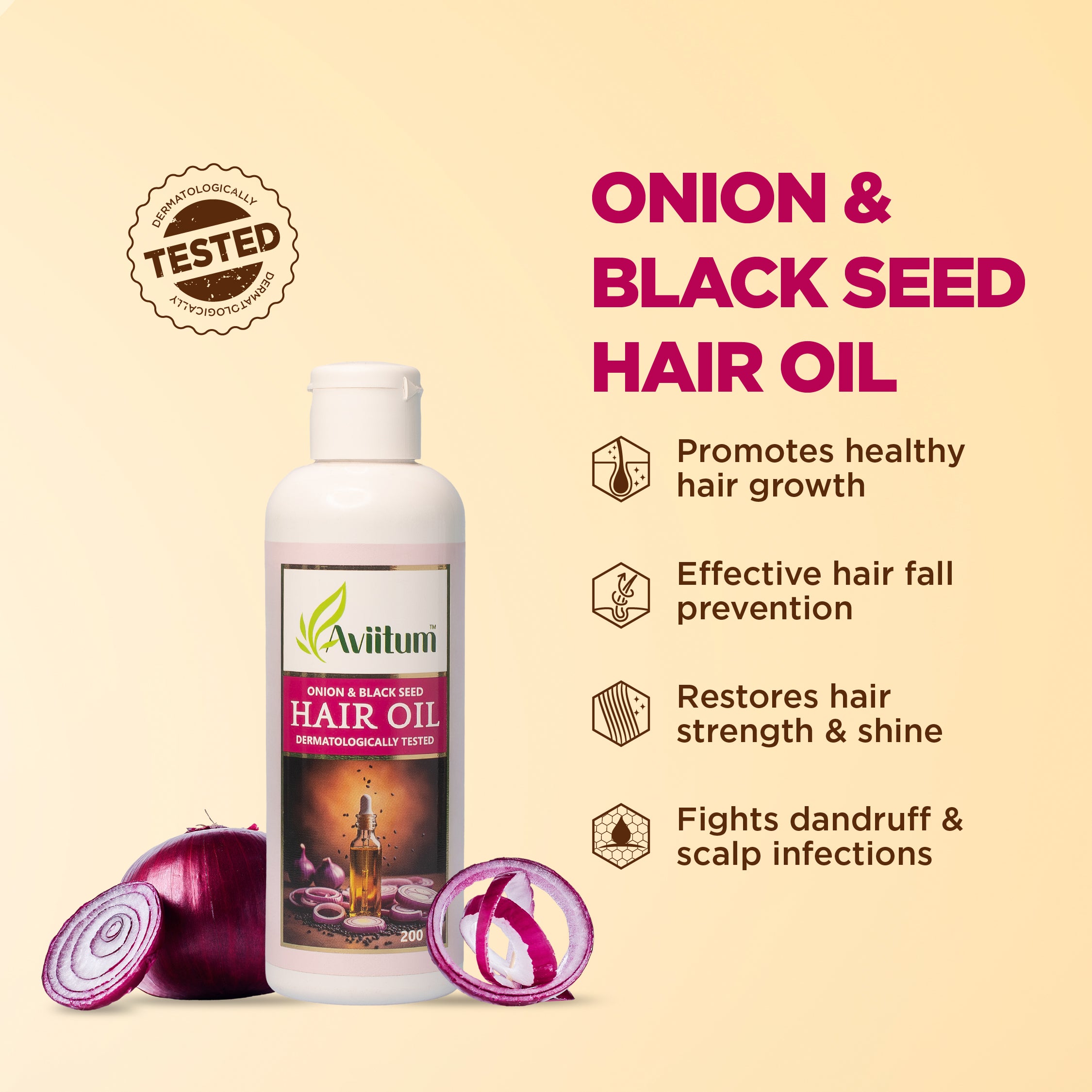 Onion seed & Black Seed Hair Oil 200ml
