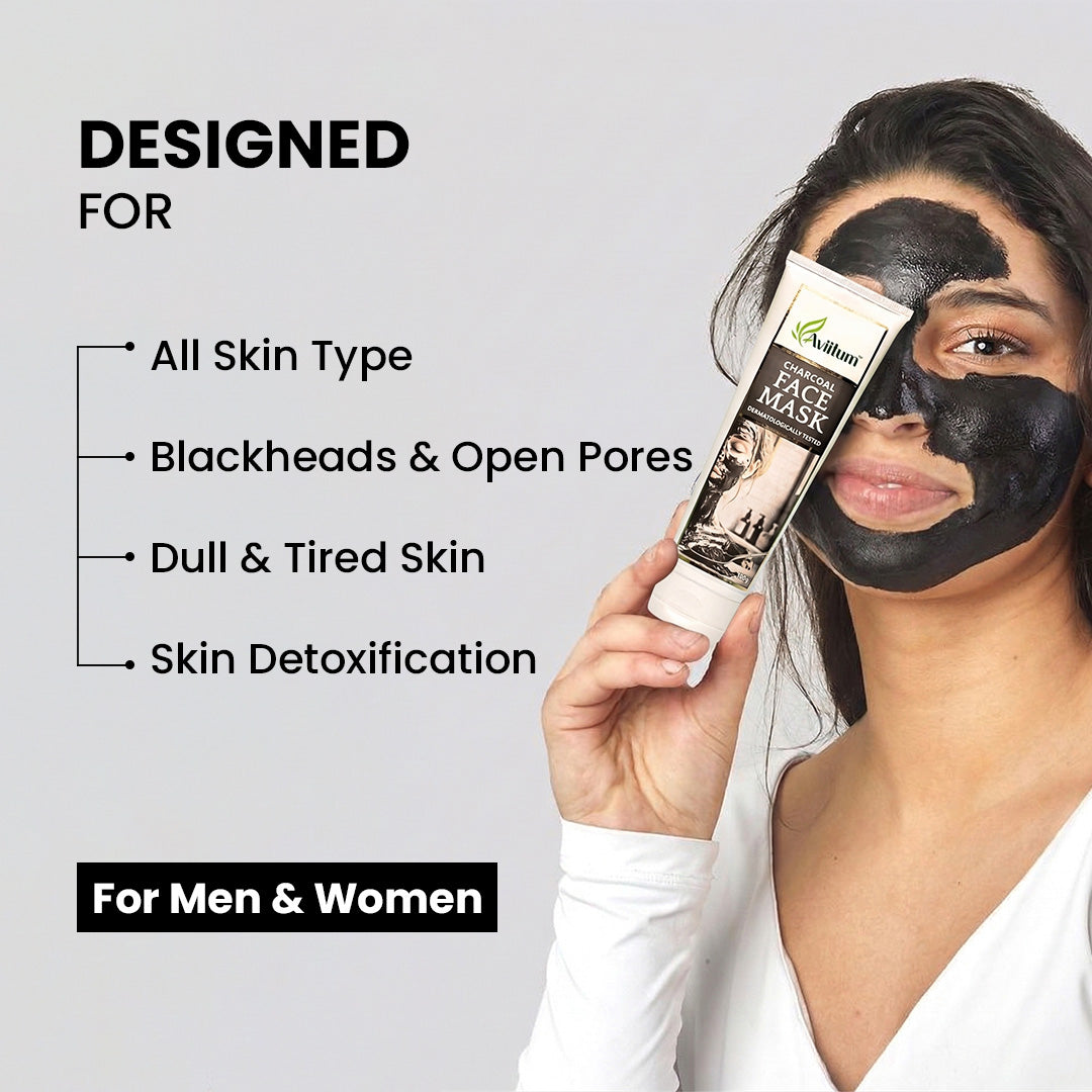 Charcoal Detox Face Mask & Coffee Face Wash Combo